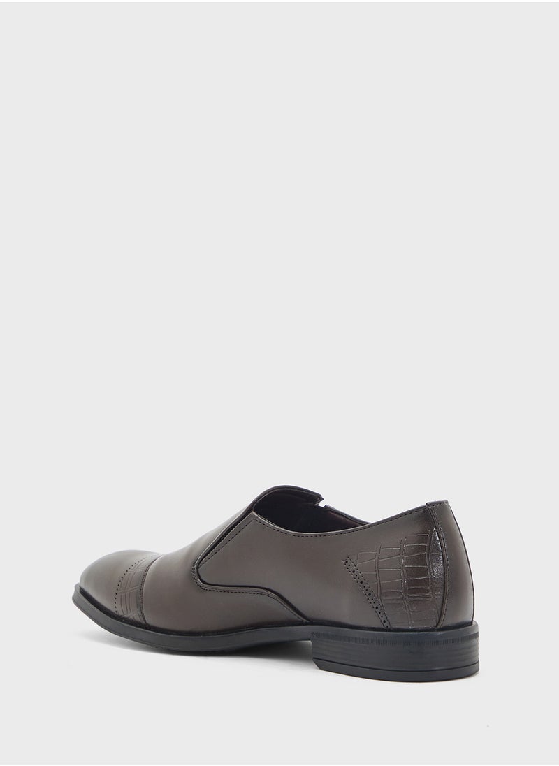 Robert Wood Classic Welt Detail Formal Slip Ons  - Image 2