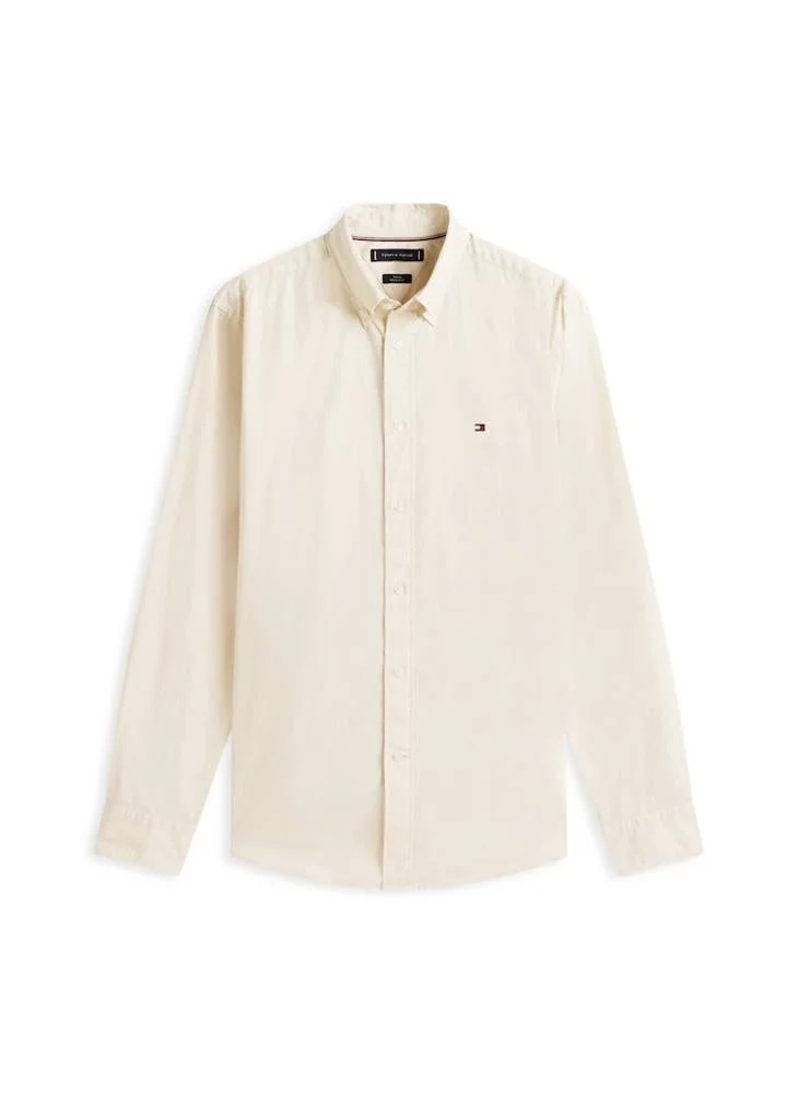 TOMMY HILFIGER  TH Flex Regular Fit Poplin Shirt for Men | Best Price UAE