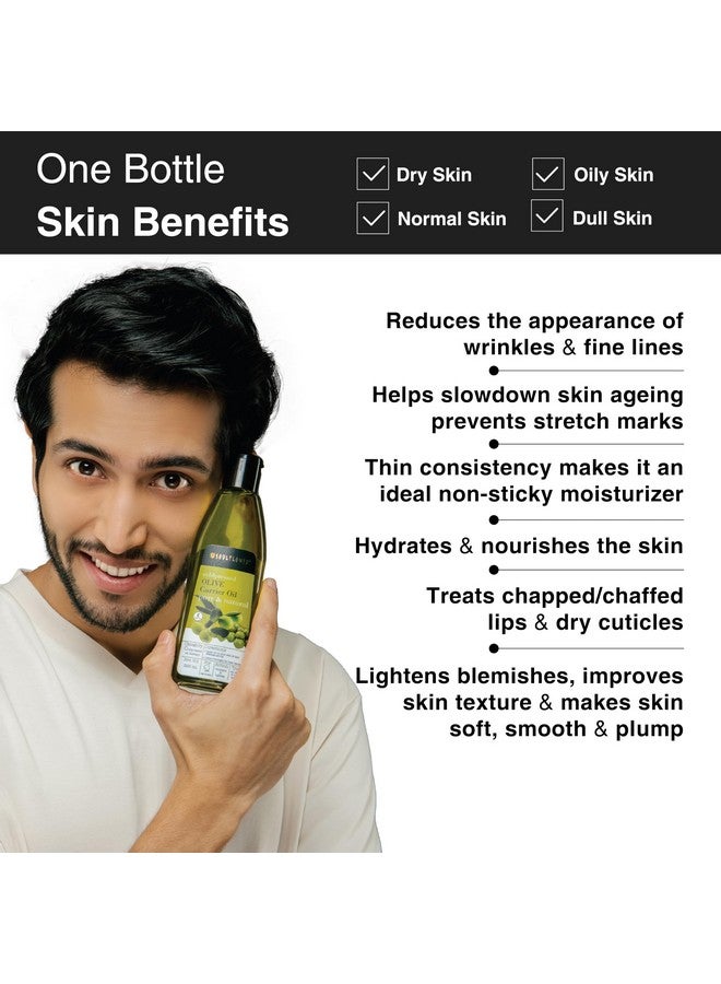 Soulflower Olive Carrier Oil 225Ml Castor Carrier Oil 225Ml & Rosemary Essential Oil 15 Ml Combo For Hair Growth Long Shiny Frizz Free & Thicker Eyebrows And Eye Lashes Pack Of 3 (Free Dropper) - Image 4