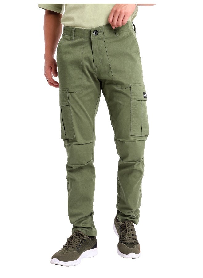 Beyoung Sage green Cargo Pants for Men  - Image 1