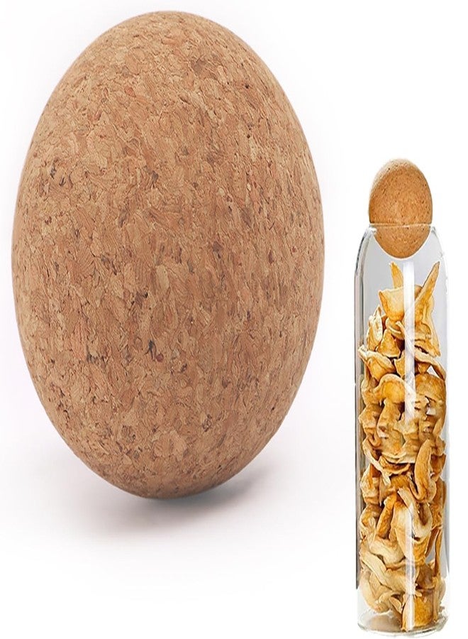 قطعة واحدة من سدادات كرات الفلين الخشبية بقطر 60 مم، تُستخدم كبديل لسدادات زجاجات النبيذ وأباريق التقديم. - Image 1