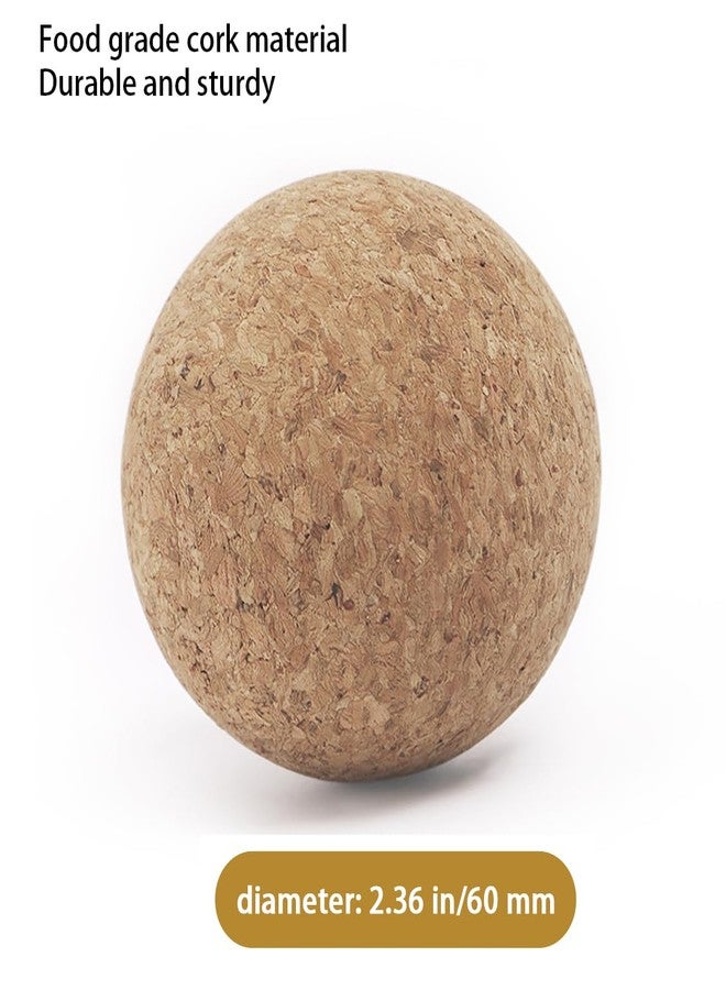 قطعة واحدة من سدادات كرات الفلين الخشبية بقطر 60 مم، تُستخدم كبديل لسدادات زجاجات النبيذ وأباريق التقديم. - Image 4