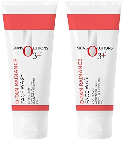 O3 DTan Radiance Face Wash With Vitamin C Glowing Skin and Deep Cleanses and Unifies Skin Tone 60gm Detan Face Wash for TAN Removal Pack of 2