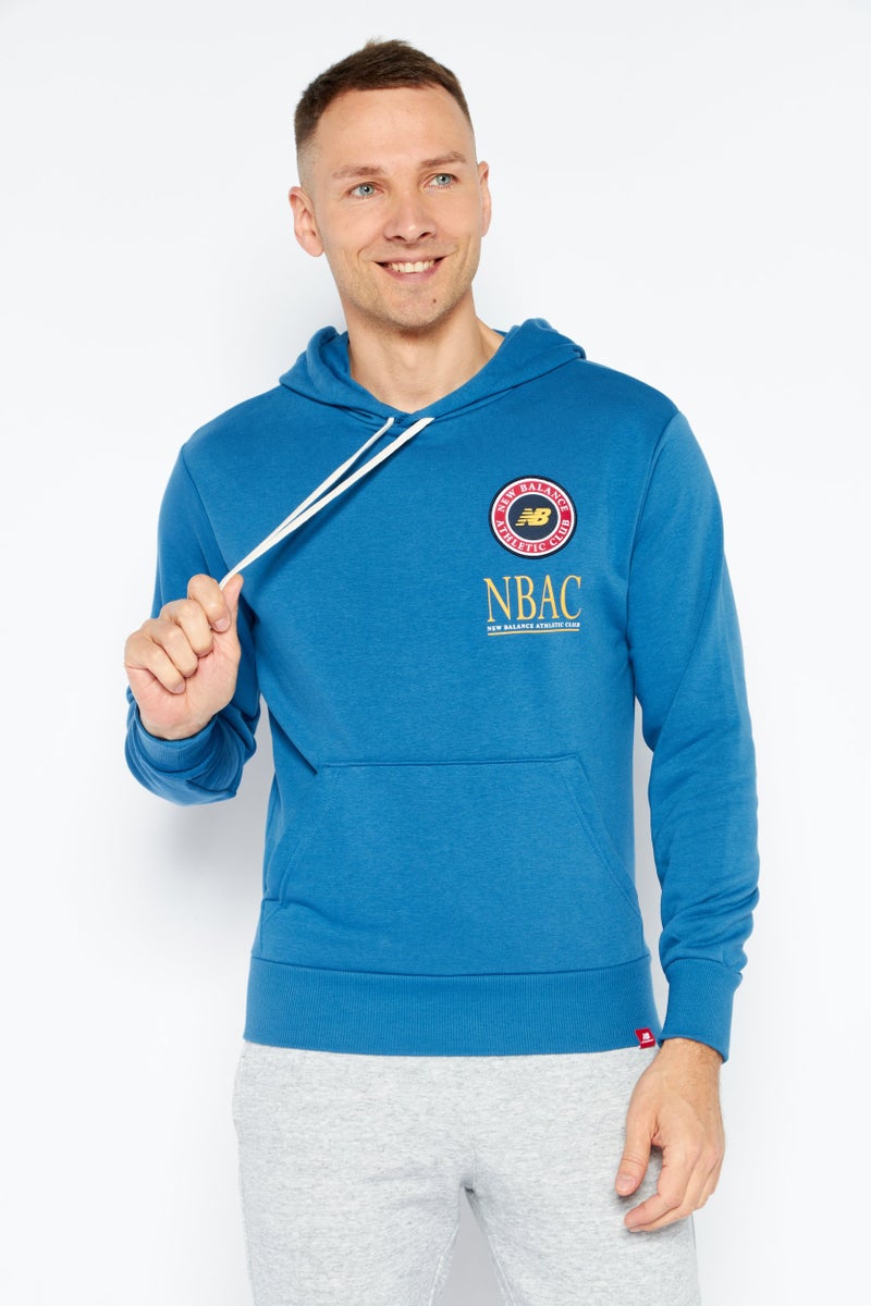 New Balance Men Sportswear Fit Training Hoodie, Blue  - Image 1