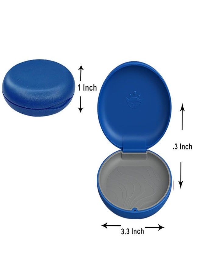 Dentosmile Slim Aligner Case/Aligner and Retainer Case/Dental Orthodontic Retainer Box - Sparkle Blue Colour with Silicone Layer - Image 4