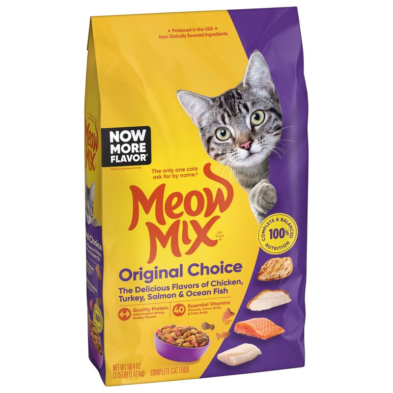 Meow Mix Original Choice Cat Food Bag 1.42kg - Image 2