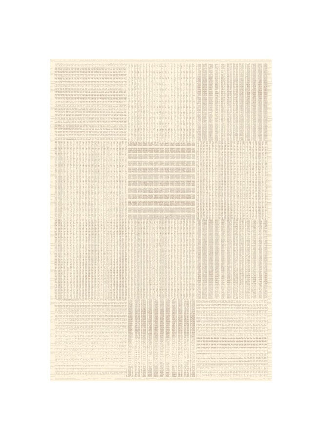 DANUBE HOME سجادة صحارى المعاصرة | سجادات معاصرة قابلة للغسل | سجادة منطقة من بولي بروبيلين + بوليستر | سجادة داخلية لغرفة المعيشة وغرفة الطعام وغرفة النوم 160X230 سم - كريمي