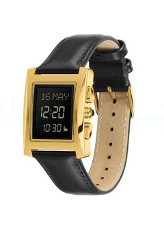 Classic Digital Watch with Genuine Leather Strap, Water Resistant WL-08L
