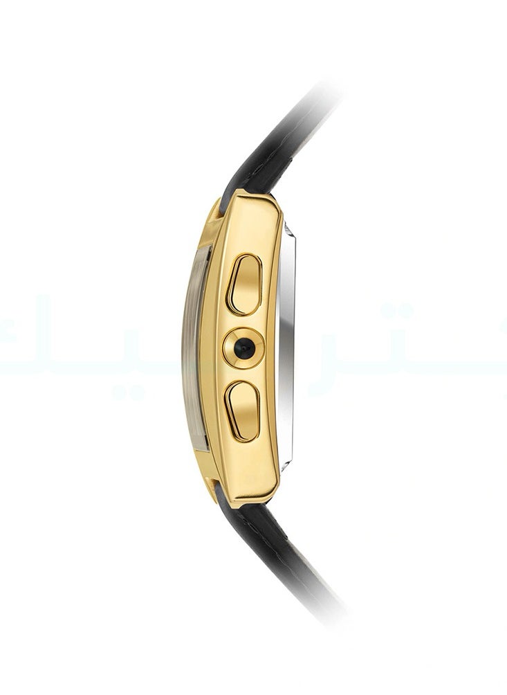 Al Fajr - Classic Digital Watch with Genuine Leather Strap, Water Resistant WL-08L - Image 1