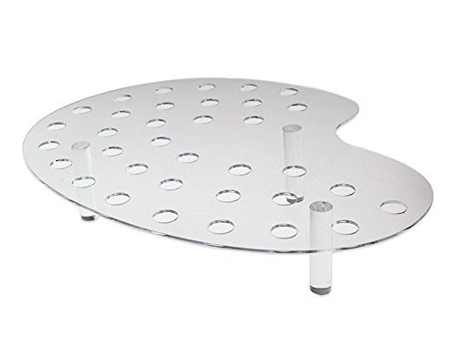 SourceOne Source One 35 Slot Palette Display Stand for Mini Cones Multi Colored Acrylic - Food Grade (1 Pack, Clear) - Image 3