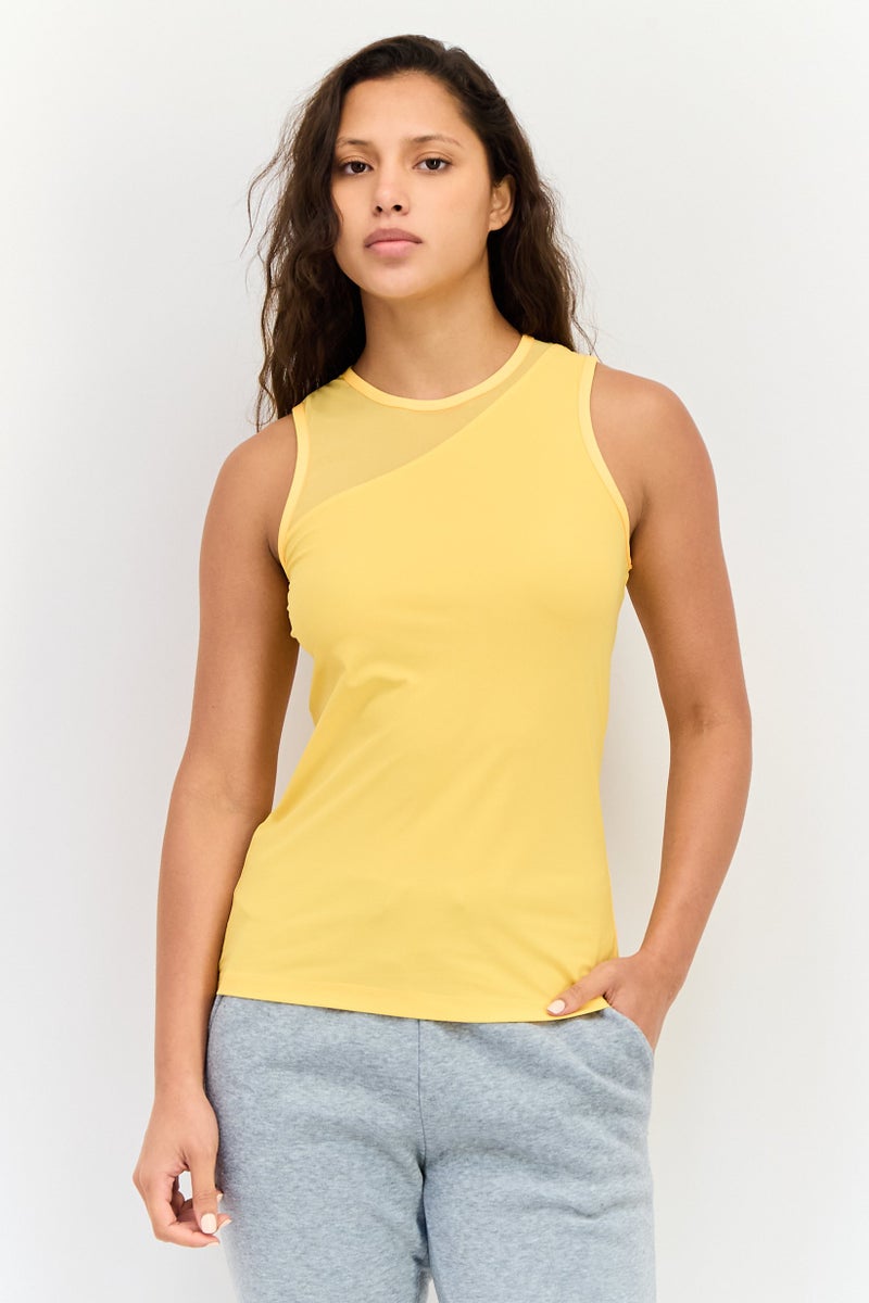 Reebok Women Sportswear Fit Sleeveless Training Tank Tops, Orange - Image 1