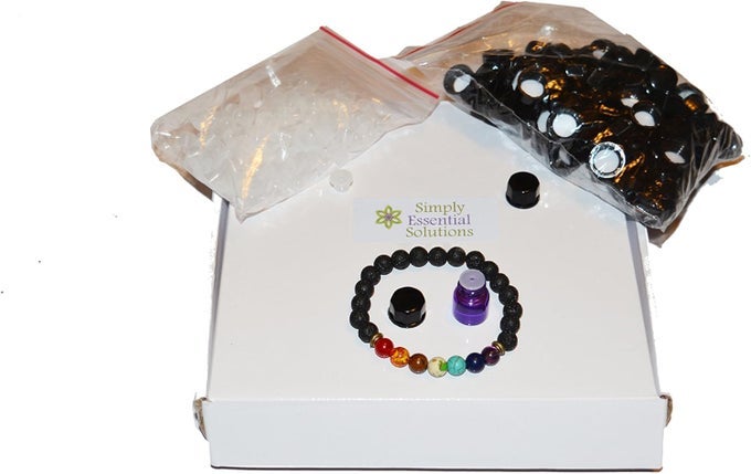 100PCS 1ML (1/4 DRAM) PURPLE MINI GLASS BOTTLE 1CC PURPLE SAMPLE VIAL SMALL ESSENTIAL OIL BOTTLE TRAVEL MUST + ONE 7 CHAKRA BRACELET WITH VOLCANIC LAVA FOR ESSENTIAL OIL DIFFUSING