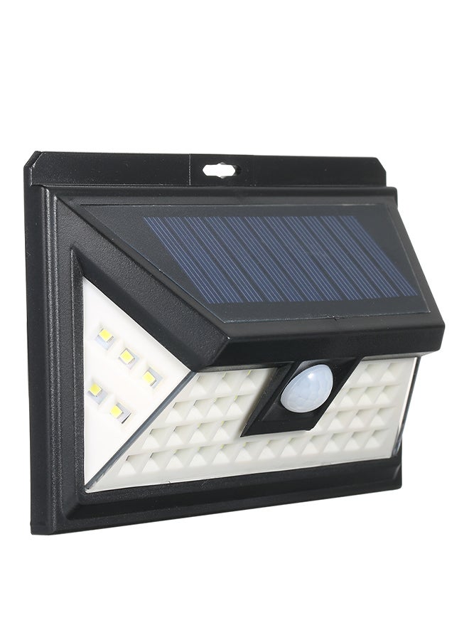 44 LED Solar Powered PIR Motion Sensor Wall Light Outdoor Garden Waterproof Lamp Black 0.252kg - Image 1