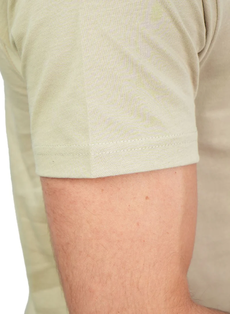 GIORDANO  Men’s Slim Cotton Crew Neck Message Print Tee for Men | Best Price UAE