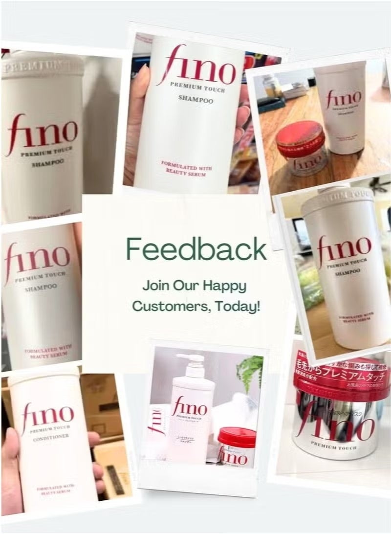 Shiseido Fino Premium Touch Moist Shampoo & Conditioner Set 550ml – Deep Moisturizing and Nourishing Hair Care Bundle for Dry and Damaged Hair - Image 3