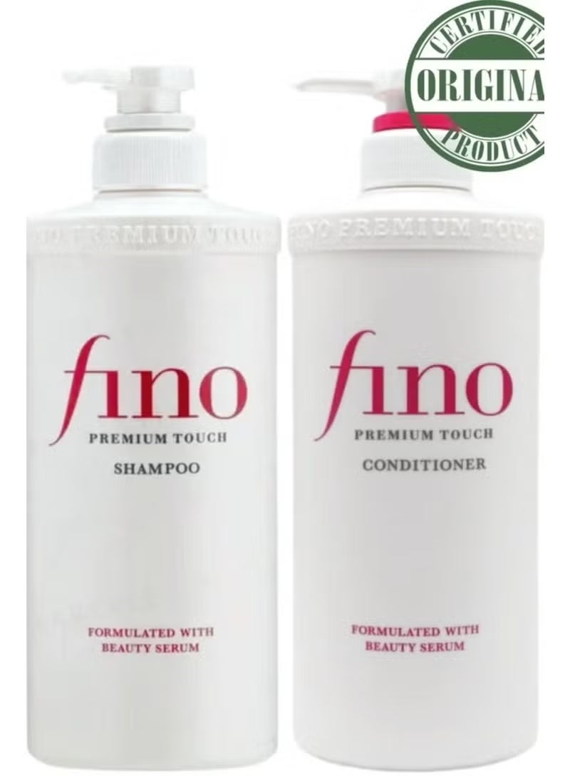 Shiseido Fino Premium Touch Moist Shampoo & Conditioner Set 550ml – Deep Moisturizing and Nourishing Hair Care Bundle for Dry and Damaged Hair - Image 2