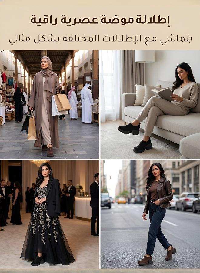 Handmade Casual Matte Shoes with Thick Sole, 8cm Visual Height Increase - Image 5