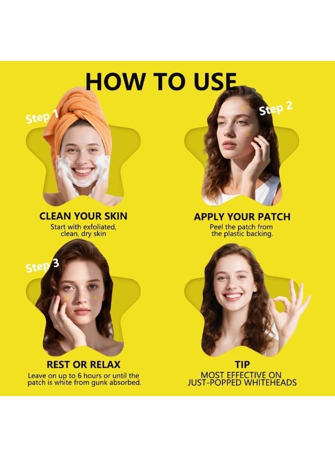 LA LUSH Hydrocolloid Star Pimple Patches for Face – Day & Night Acne Spot Stickers, Invisible Waterproof Zit & Blemish Cover Patches for Skin Care - Image 5