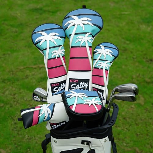 mytag Tropical DF3 Putter Covers Coconut Tree Golf Putter Headcover for LAB DF3 Center Shaft Magnetic Closure - Image 3