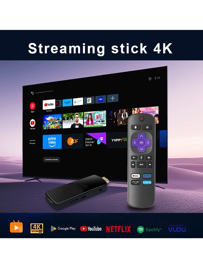 Android 13.0 Smart TV Stick, 4K UHD Streaming Device, 2.4G/5G WiFi, Quad-Core Processor, Allwinner H313, 2GB RAM, 16GB ROM, Multi-Language Support - Image 3