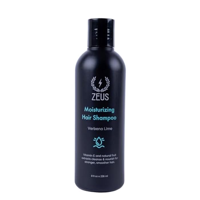ZEUS Advanced Moisturizing Shampoo for Men with Vitamin E & Natural Fruit Extracts for Smooth, Healthy, Restoring Hair, Cleanse & Balance Scalp (Made in USA) 8 oz. - Image 1