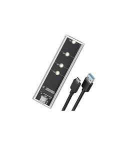 Generic M.2 SSD NVMe to USB-C 3.1 Gen 2 External Transparent Case Tool-Free with RGB LED Lights for 2230 2240 2280 M2 Drives 10Gbps Data Transfer  - Image 3