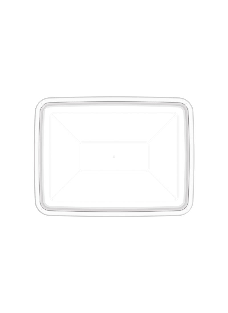 Cosmoplast Large Tray Clear Plastic 42 x 31 x 8 centimeter  - Image 3