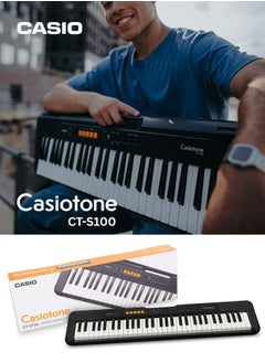 CASIO CT-S100 Digital Piano Keyboard with Power Adaptor - 122 Tones 61 Rhythms 61 Keys  - Image 4