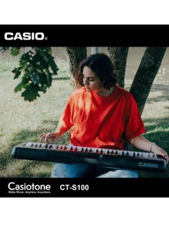 CASIO CT-S100 Digital Piano Keyboard with Power Adaptor - 122 Tones 61 Rhythms 61 Keys  - Image 5