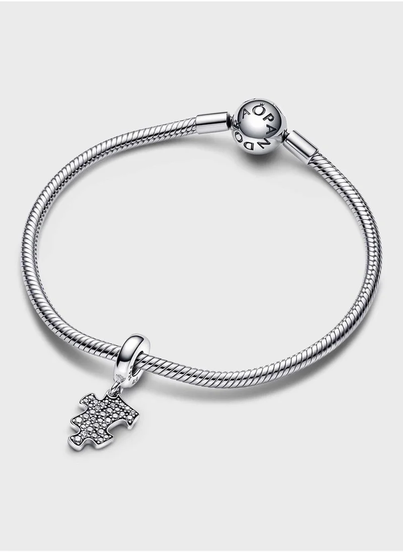 PANDORA Sparkling Puzzle Piece Dangle Charm