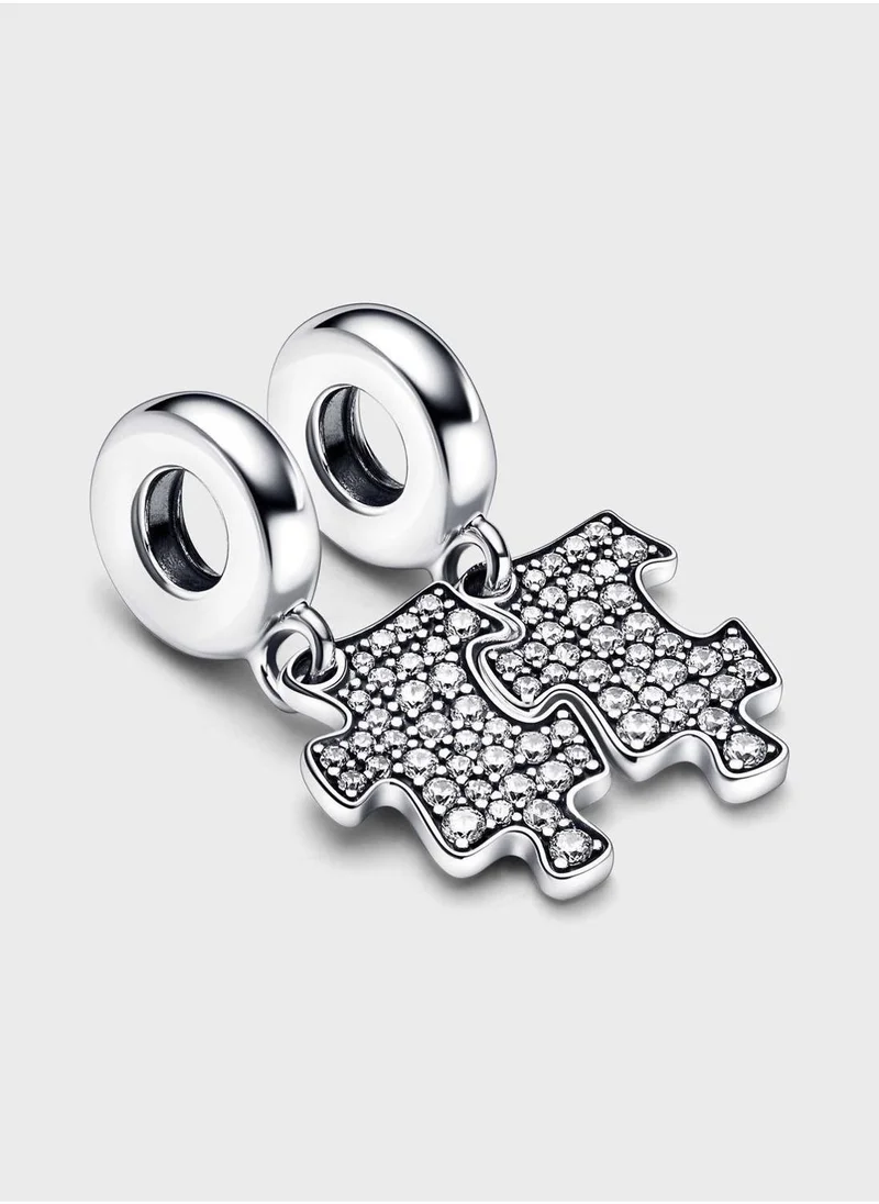 PANDORA Sparkling Puzzle Piece Dangle Charm