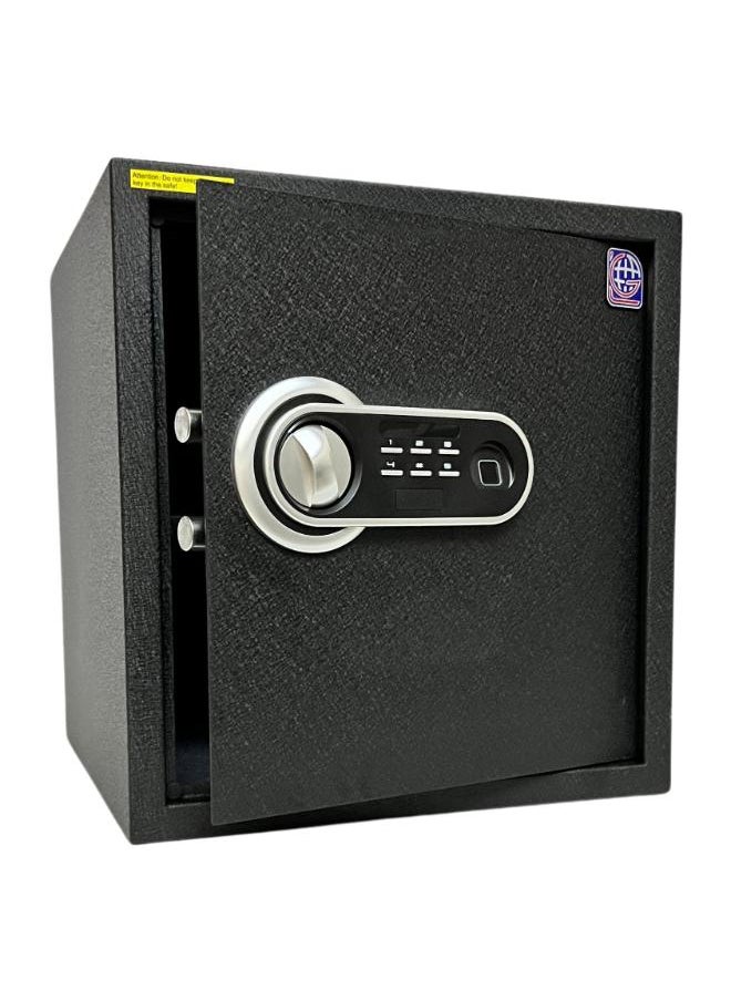 LOTFY GROUP LG Well Designed textured-Black Fingerprint Safe Box , Kalon and Password - With removable Shelf - Secure Storage with Biometric Access H40*W38*D38 CM  - Image 3