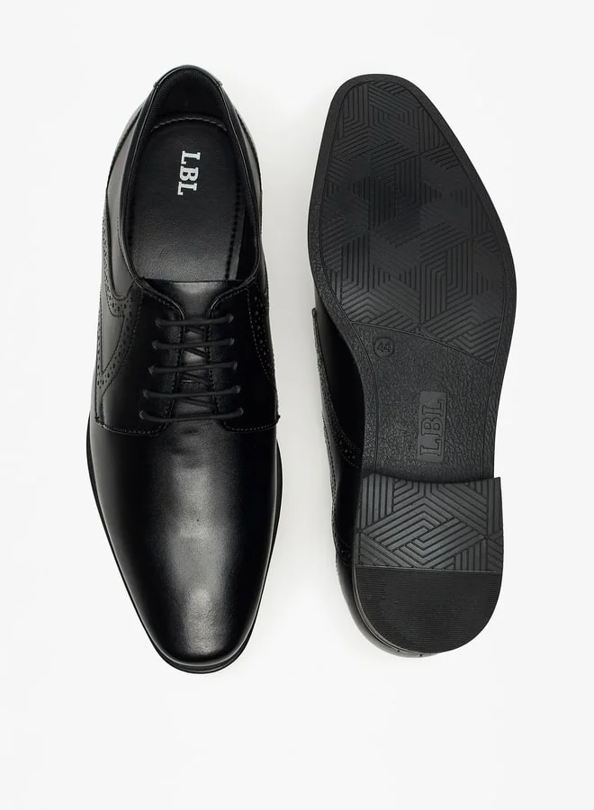 ال بي ال من شو اكسبرس Men Solid Lace-Up Derby Shoes