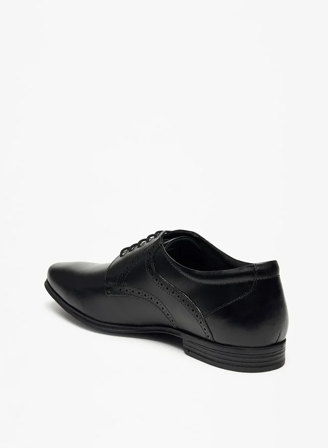 ال بي ال من شو اكسبرس Men Solid Lace-Up Derby Shoes