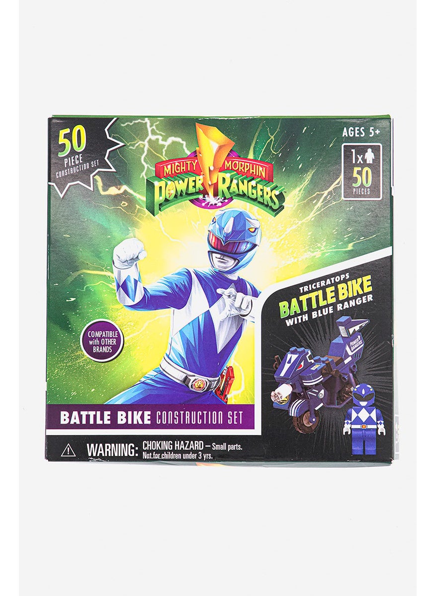 POWER RANGERS 50 Pieces Tyrannosaurus Rex Battle Bike With Red Ranger Construction Set, Assorted  - Image 1