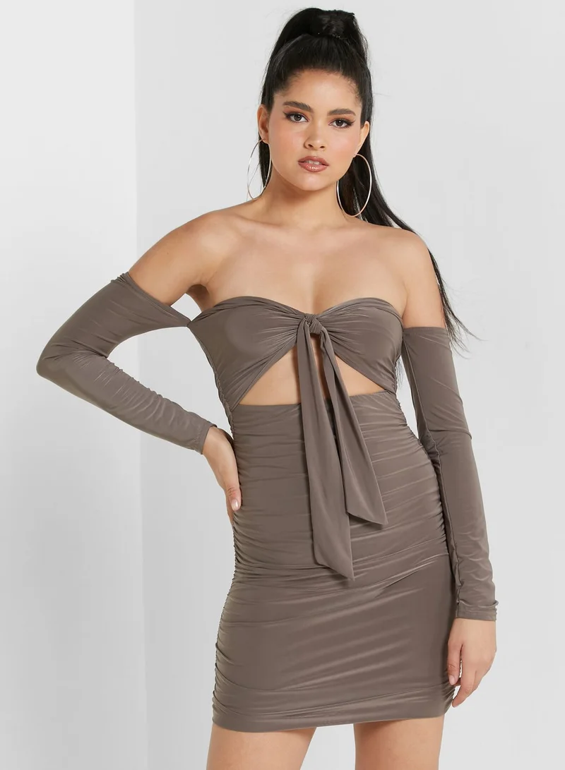 FEMME LUXE Bandeau Knitted Dress