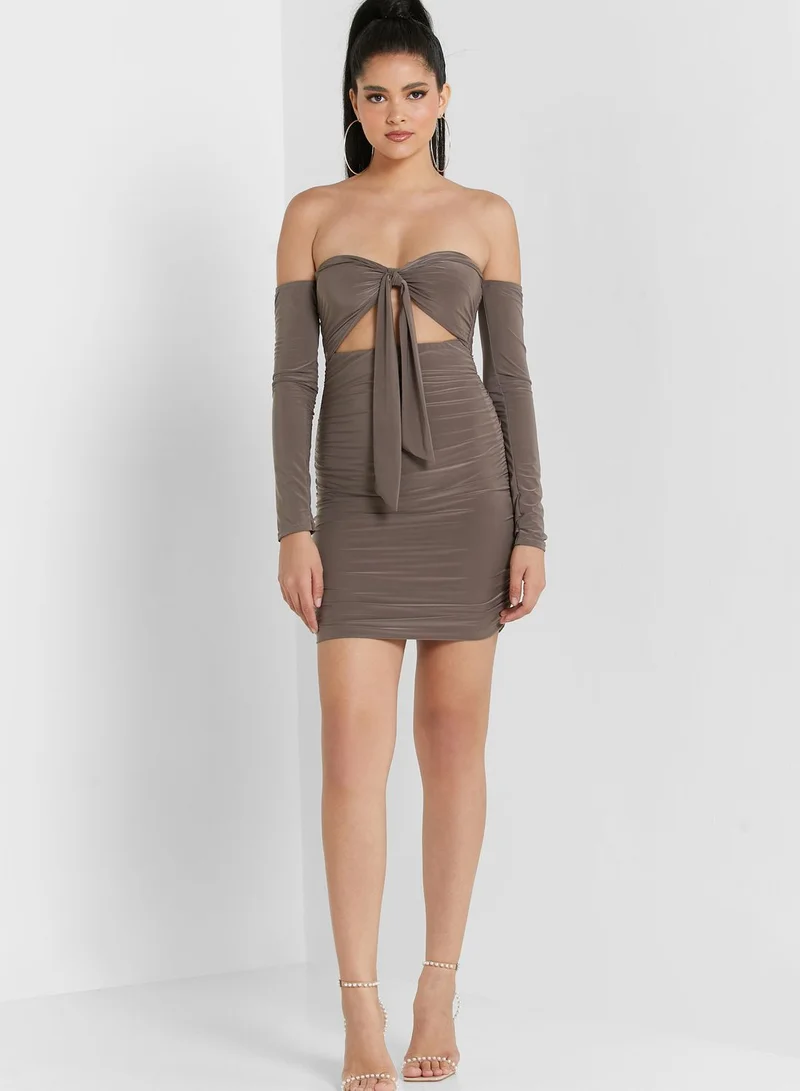 FEMME LUXE Bandeau Knitted Dress