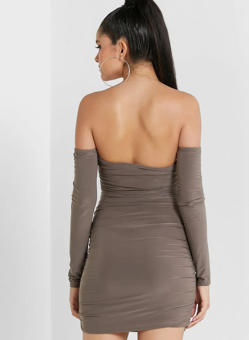 FEMME LUXE Bandeau Knitted Dress