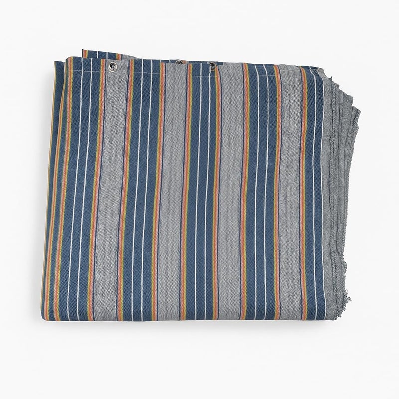 Curtain (Balcony Fabric Curtain 8 Grommets Grey 127 * 260)