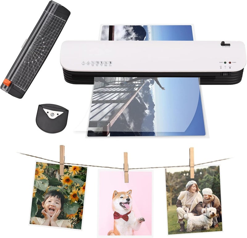 Laminator Machine 13inch, A3/A4/A5/A6 Laminating Machine with 2 Mode (Code and Hot) for Teacher Home Office School Include 25 Pouches, Paper Trimmer - Image 3
