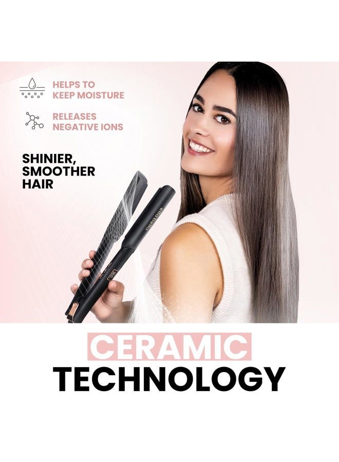 ELLA BELLA Ceramic Flat Iron Hair Straightener| Professional Straightening Iron | Digital Display to Accurately Control Temperature | Straightner Suitable for All Hair Types - Image 4