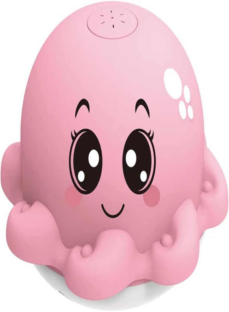 GGOOT Octopus Bath Toy Waterproof Octopus Water Spray Toy Light Up Bath Toy Swimming Pool Toy for Over 3 year Kid Pink (No Battery) - Image 4