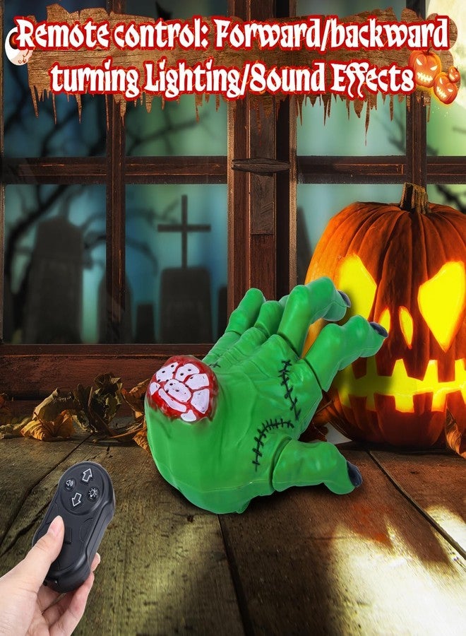 Pascol Remote Control Crawling Hands Children's Toys - Spooky Action and Musical Effects, LED Lights, Toys 3 4 5 6 7 8 9 10 11 12 + Boys/Girls, Halloween Christmas Birthday Gift, Green - Image 5