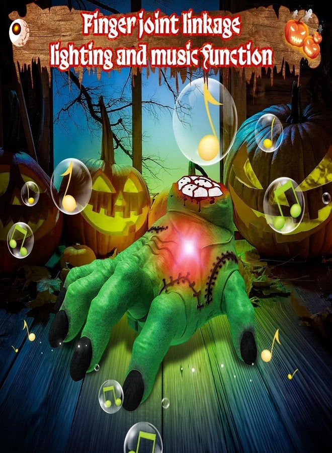 Pascol Remote Control Crawling Hands Children's Toys - Spooky Action and Musical Effects, LED Lights, Toys 3 4 5 6 7 8 9 10 11 12 + Boys/Girls, Halloween Christmas Birthday Gift, Green - Image 4