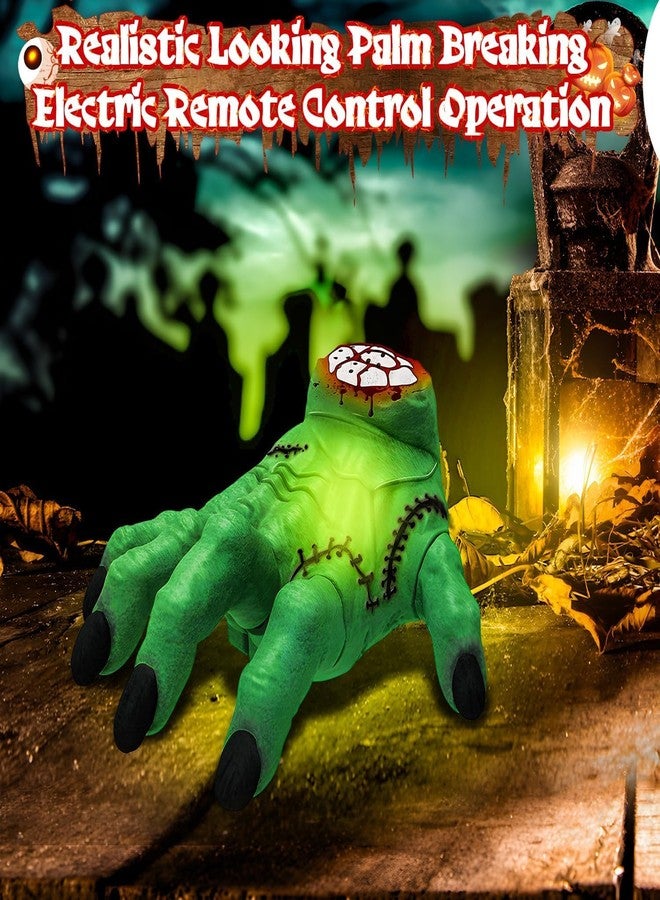 Pascol Remote Control Crawling Hands Children's Toys - Spooky Action and Musical Effects, LED Lights, Toys 3 4 5 6 7 8 9 10 11 12 + Boys/Girls, Halloween Christmas Birthday Gift, Green - Image 2