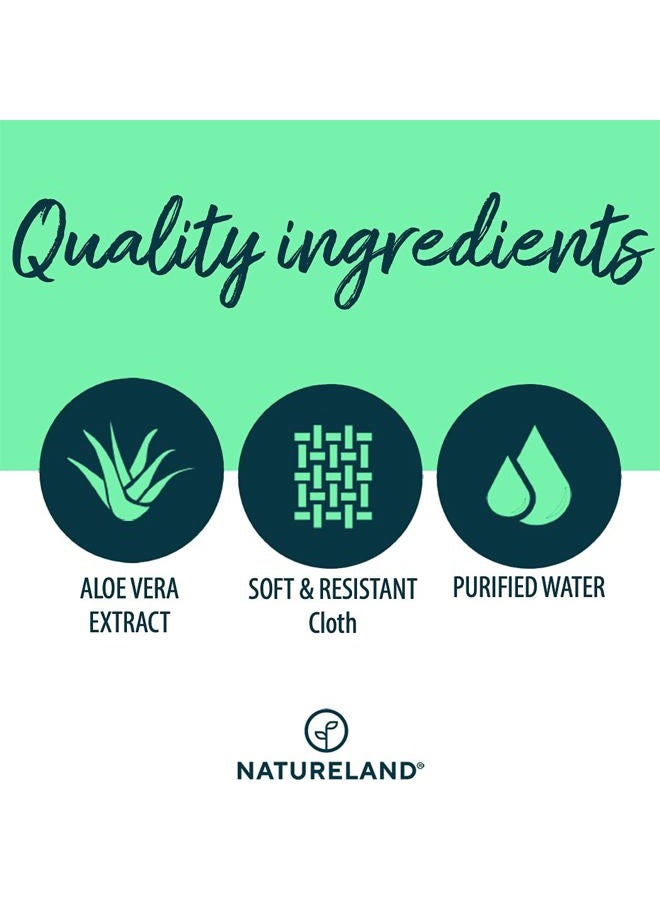 Natureland [150 pcs Extra-Large] Natureland Dog Ear Wipes - Extra Large Pads [170%] - Otic Cleaning Wipes for Infections and Controlling Ear Infections and Ear Odor in Pets - Image 3