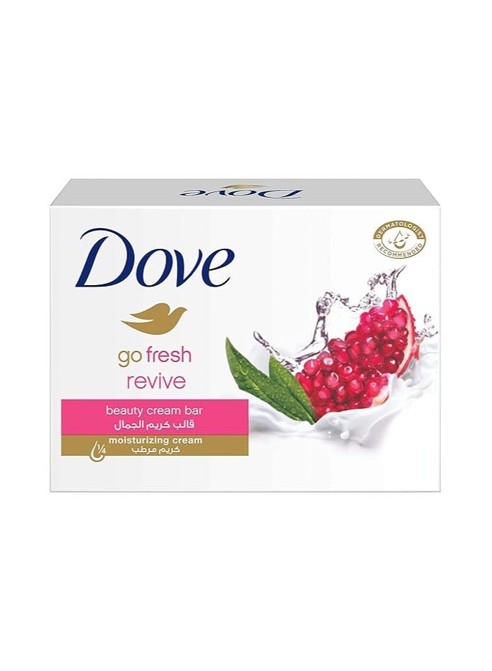 Dove Go Fresh Natural Beauty Cream Bar Soap Revive with Pomegranate, 125g