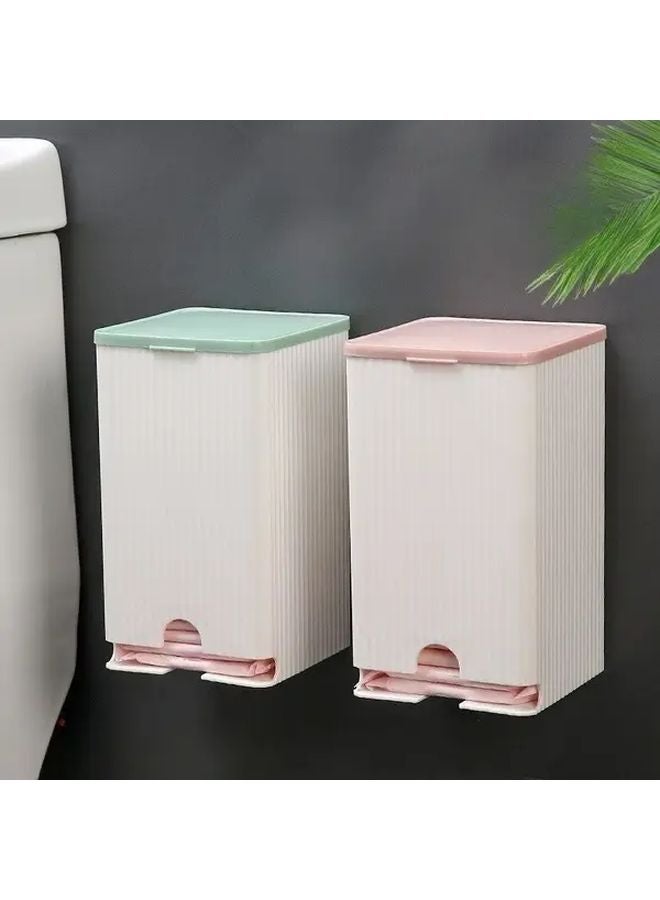 Pink Wall Mounted Bathroom Storage Box Sanitary Pad Organizer Swab Tissue Holder - Image 2