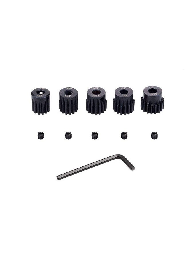 OGUNKE Ogrc Pinion Gear 5Mm 32P Pinion 13T 14T 15T 16T 17T Hardened Metal Pinion Motor Gear Set For Rc Buggy Car Monster Truck(Compatible With 0.8 Metric Pitch)  - Image 1