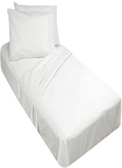 Usnyabni Sheets for Camping Cot Mattress - Fitted Cot Sheet Perfect for Narrow Twin/Cot Size/Rv Bunk/Guest Bed Replacement/33 X 75" Mattress/Camping Cot, White Solid, Cotton Cot Sheets 4 Piece  - Image 1